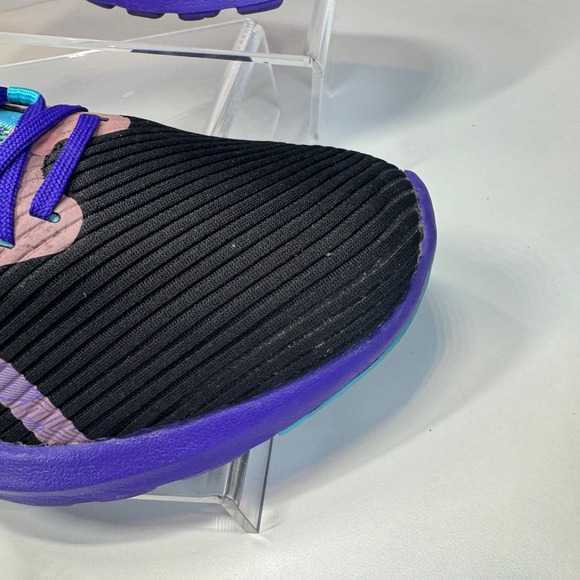 ASICS Versablast Running Shoes Womens 8.5 Black Purple Coral Sneakers Gym Sporty - Picture 3 of 10